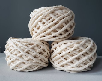 Macrame cord  - Single strand - 4-5 mm - 80ft - Macrame cord - 100% cotton yarn - mini spool - macrame rope