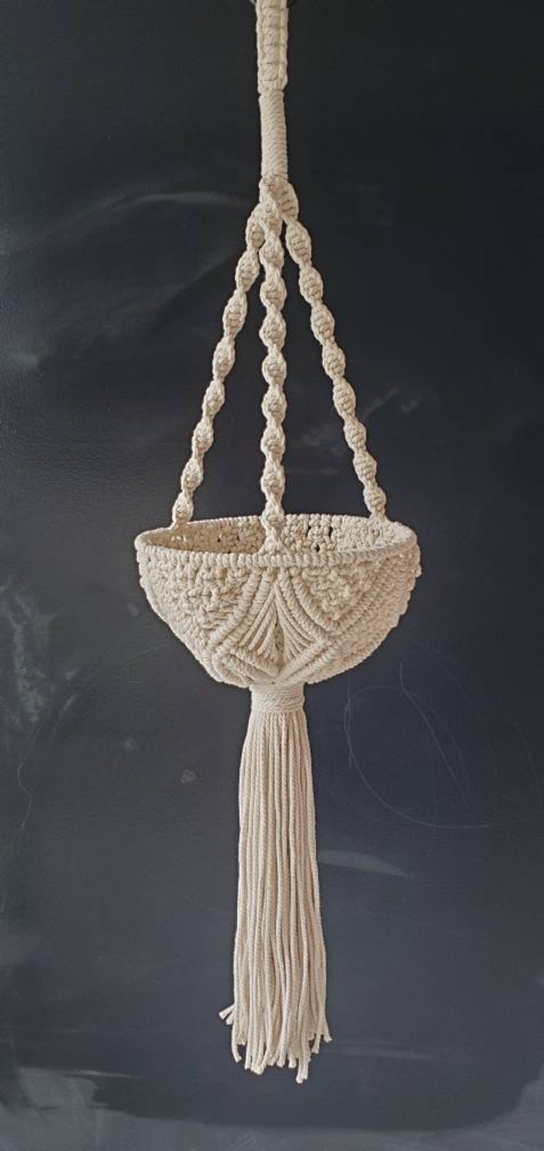 Macrame Fruit Basket Pattern Macrame Hanging Planter PDF Tutorial with pictures, step-by-step guide and knot guide for beginners image 3