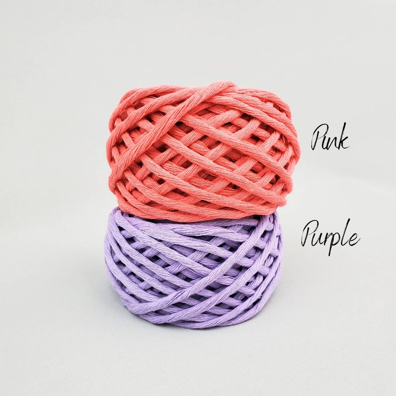 Macrame cord 3 mm single strand 100% cotton rope macrame string 25 feet, 50 feet mini spool, craft cord image 3