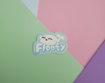 Floofy the Snow Seal Vinyl Sticker