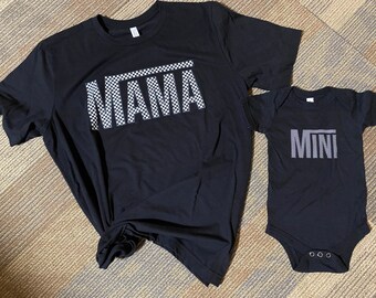 Mama & Me Shirt, Boy Mama and Me shirt, Check Boy Shirt, Check Matching Shirts