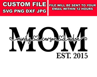 Download Mom Est Svg Etsy