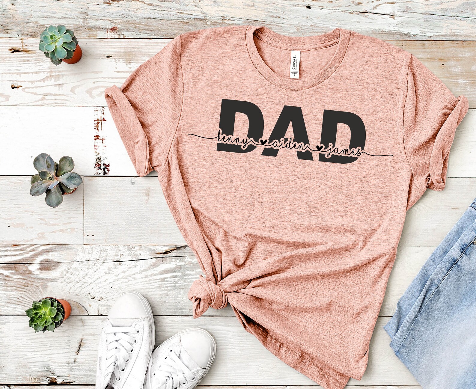 Download Dad svg Dad Monogram svg Dad With Names Svg Dad With Kids | Etsy