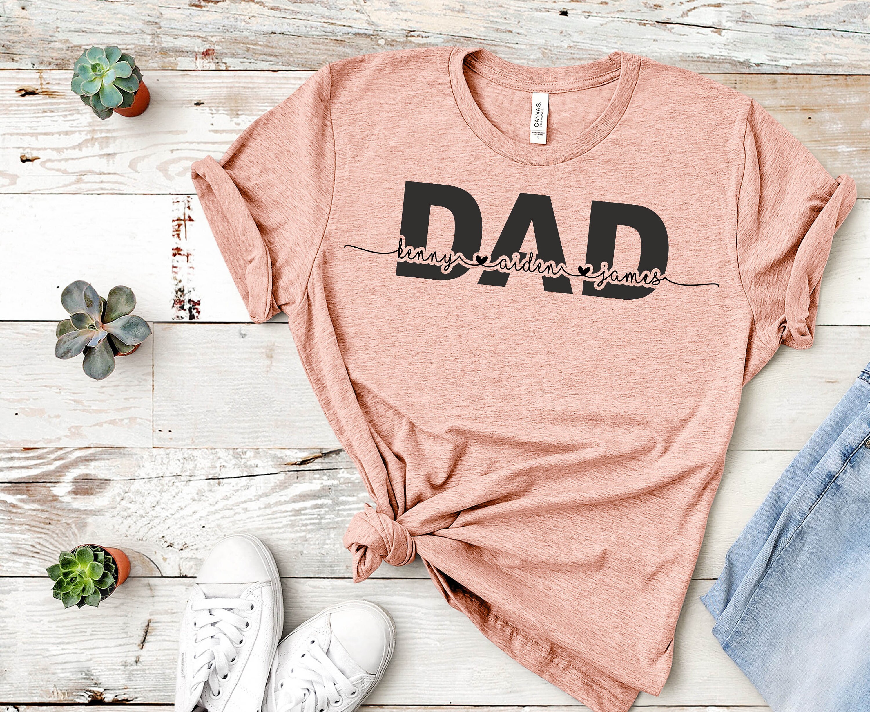 Download Dad svg Dad Monogram svg Dad With Names Svg Dad With Kids | Etsy