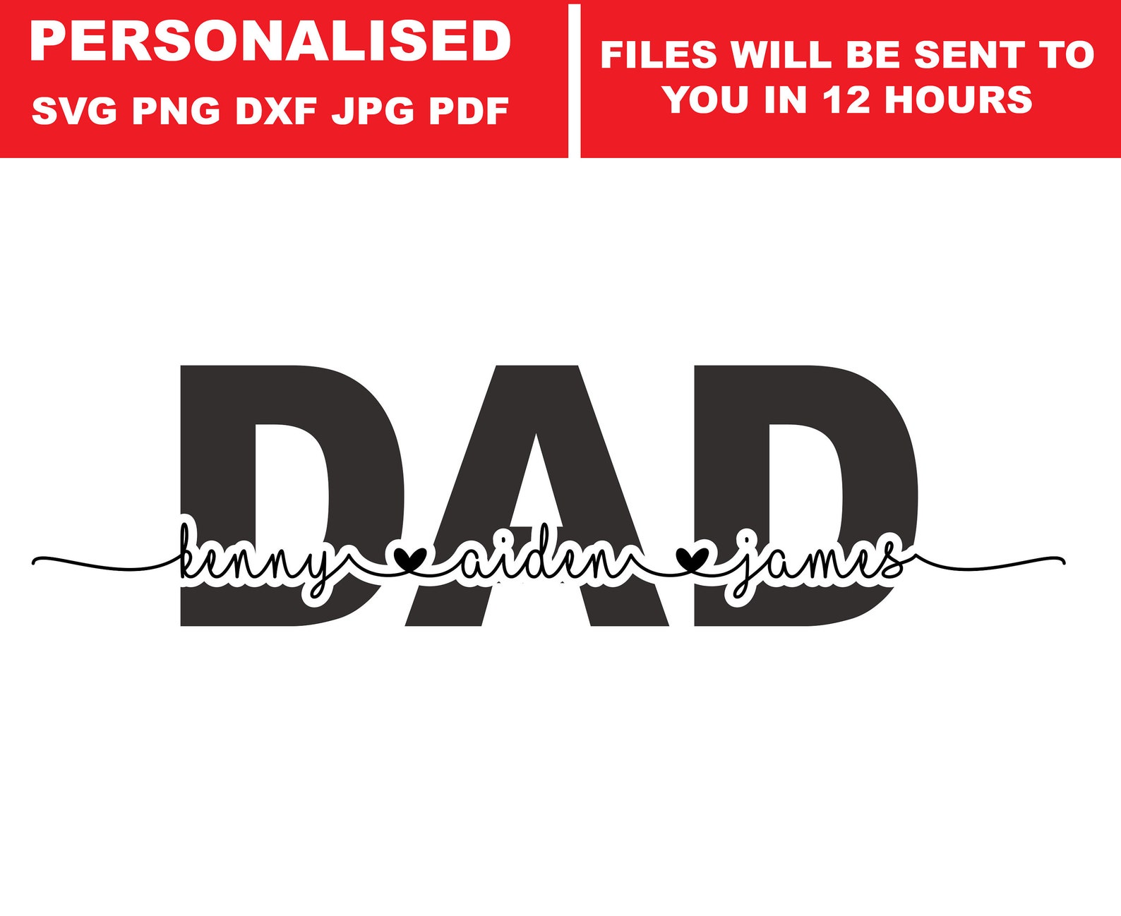 Download Dad svg Dad Monogram svg Dad With Names Svg Dad With Kids ...