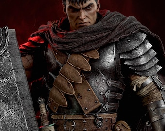 Guts Berserk Resin Figure Statue Collectible, Manga Character Fan Art, Gaming Room Decor Gift for Berserk 1/6