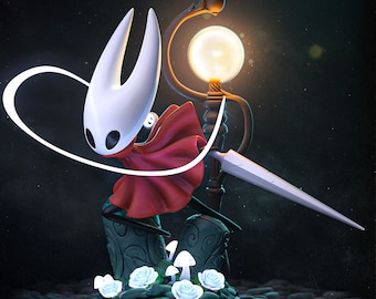 Hollow Knight Silksong Resin Figure Statue Collectible, Video Game Character Fan Art, Gaming Room Decor Gift for Silksong Fans 16cm 25cm