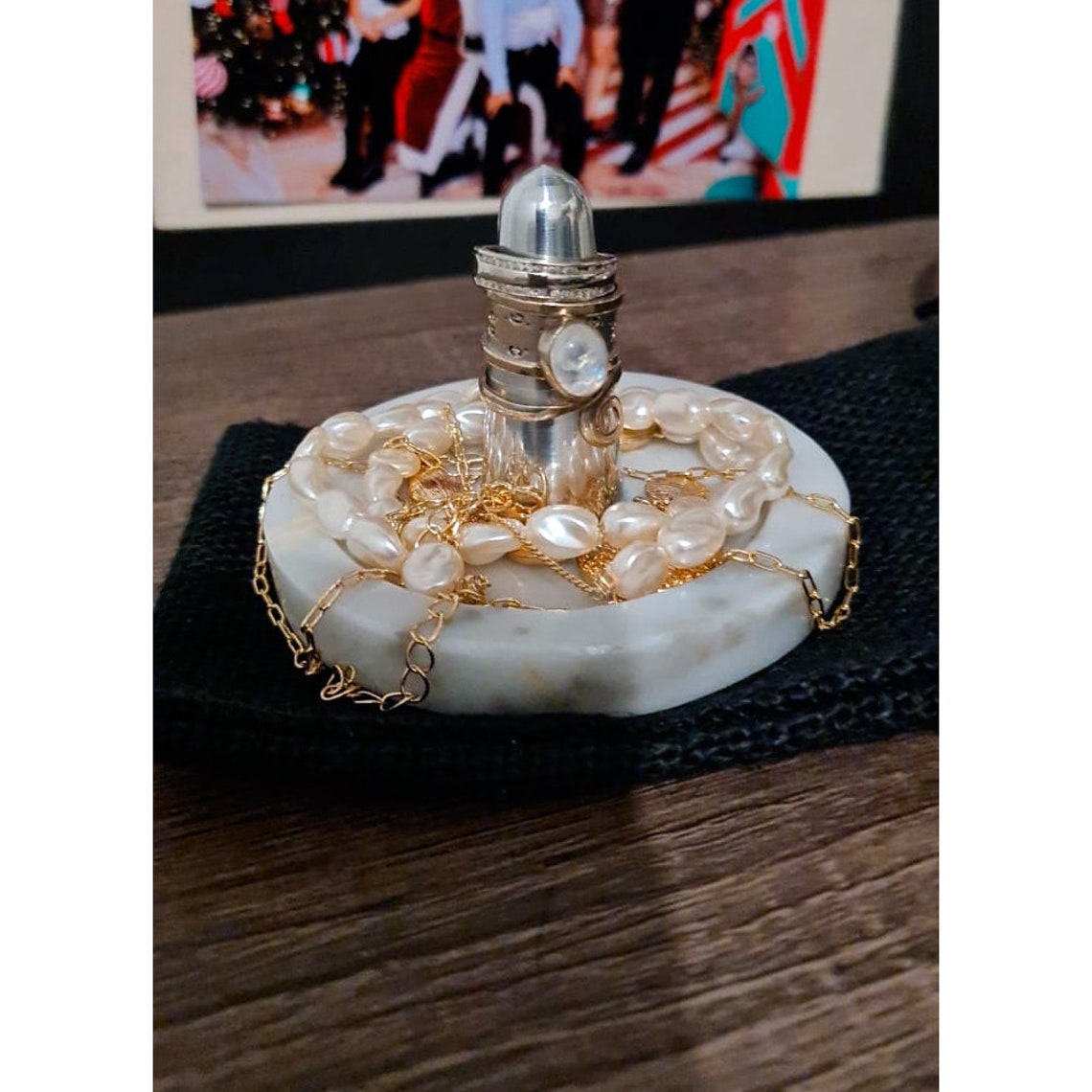 Ring holder marble small hand made Etsy
