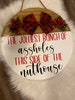 Jolliest bunch of assholes Christmas door sign 