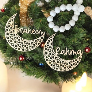 Ramadan tree decor / Ramadan ornaments / Eid Personalized Ornament / custom Islamic EID Gifts / Eid Mubarak gift tags / Ramadan Personalized
