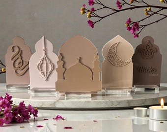Ramadán / Decoración monocromática para el hogar / Decoración islámica / Decoración de Eid / Ramadán Mubarak / Regalos islámicos / Regalo de Ramadán / Decoración de mezquita