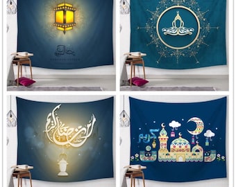 ZTHMOE Fabric 7x5ft Ramadan Mubarak Photography