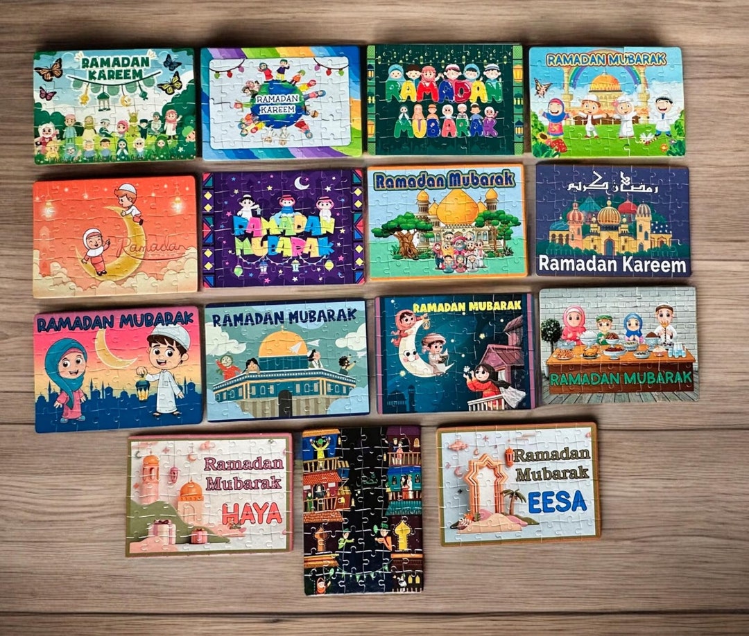 Ramadan Puzzles for Kids / Muslim Kids Gifts / Ramadan Gifts / Ramadan ...