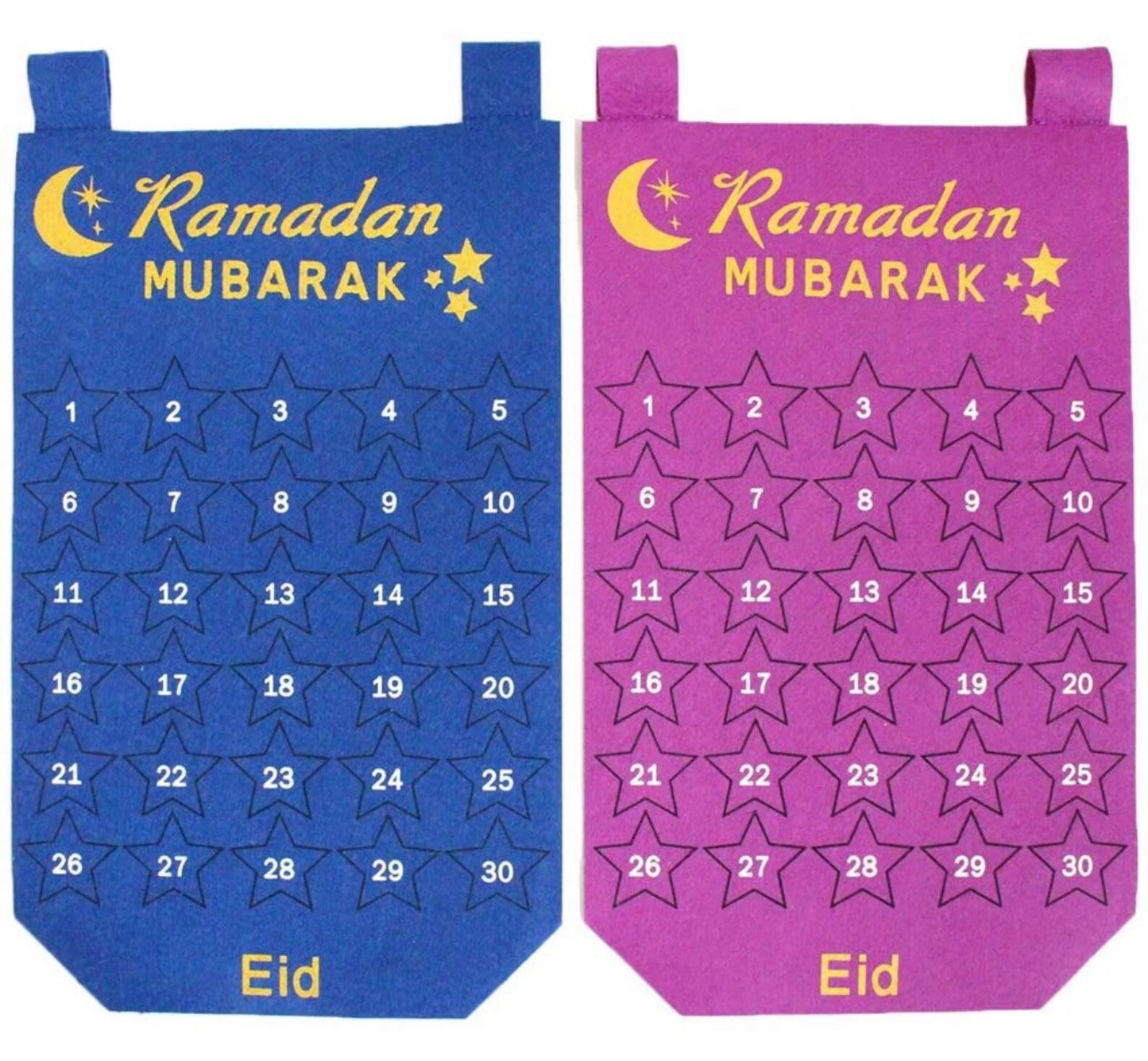 Ramadan Felt Calander Countdown to Eid Etsy