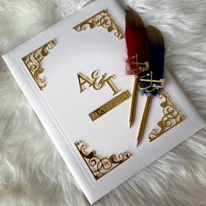 Certificat Nikkah de luxe personnalisé / Contrat Nikkah / Contrat de mariage musulman / Contrat de mariage islamique / Nikkah Nama / Nikkah Pens