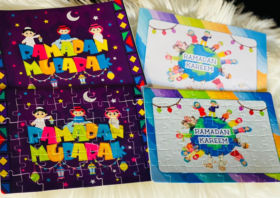 Ramadan Puzzles for Kids / Muslim Kids Gifts / Ramadan Gifts / | Etsy