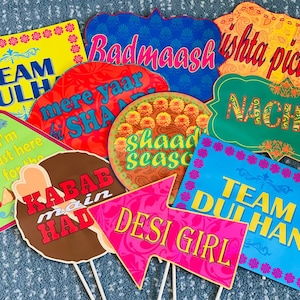 Desi wedding props / Wedding photo props / desi wedding mehndi props / photo booth props / Indian wedding / Pakistani wedding