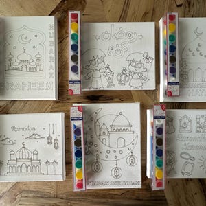 Toile de ramadan à faire soi-même / décoration du ramadan / décoration de l&#39;Aïd / cadeau pour enfants musulmans / activité pour enfants du ramadan / fête de la peinture / cadeau islamique / kit de bricolage pour enfant