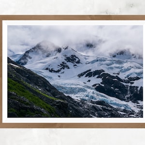 Stunning Landscape Photography Print -Stunning Alaska Glacier - Fine Art Photograph - Beautiful and Unique Gift Idea