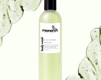 Body Wash – Cucumber Melon | Gentle Hydrating Body Wash | Handmade Luxury Shower Gel for Soft, Glowing Skin | Spa-Like Routine