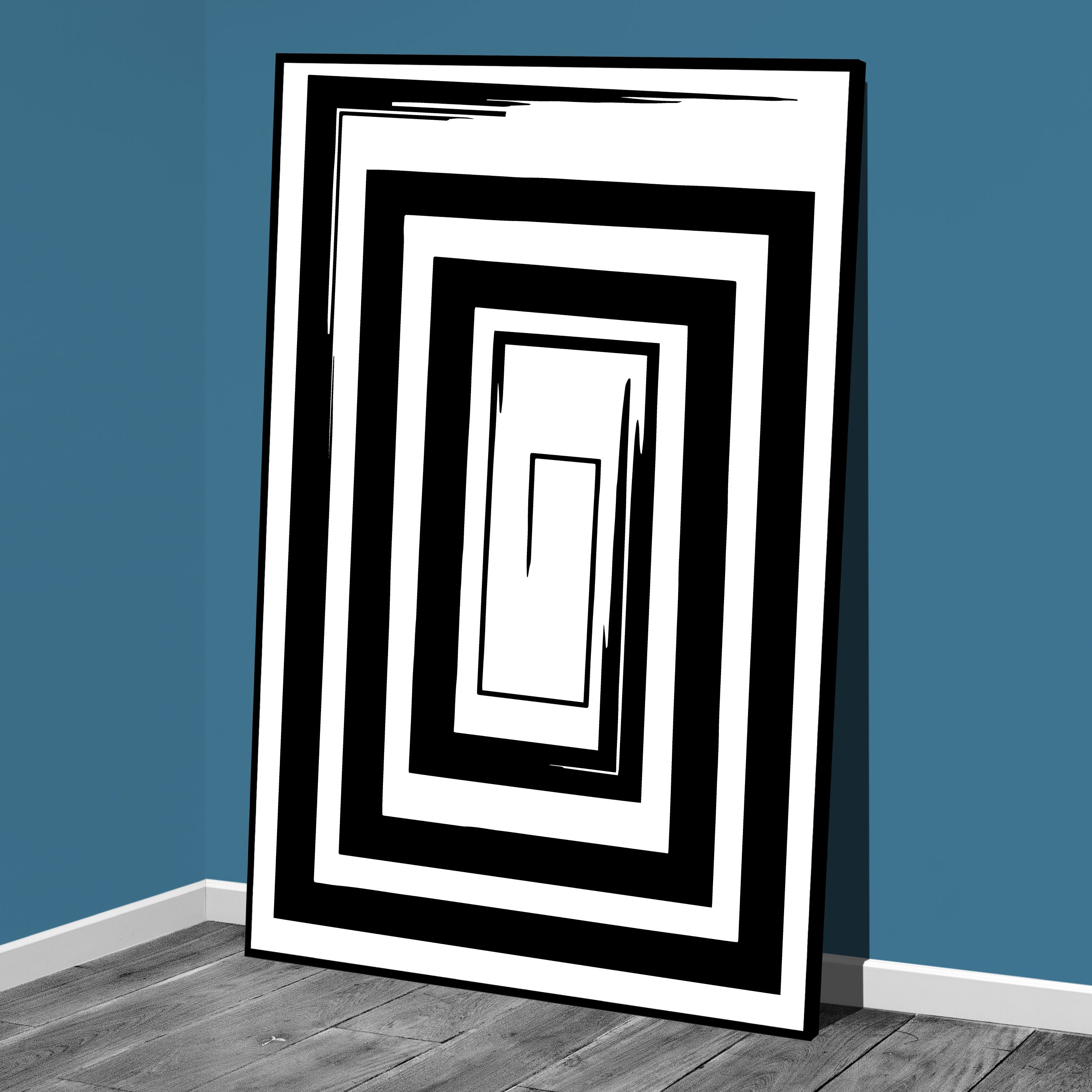 Black and White Art PRINTABLE, Abstract Continuous Line Art Print