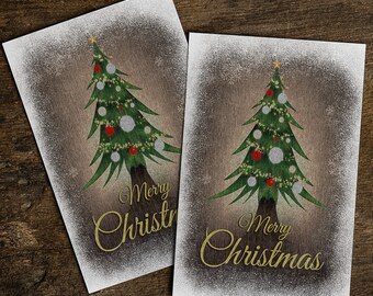 Christmas greeting card PRINTABLE, digital Merry Christmas card, Xmas wishes card, Cozy greeting card, downloadable Xmas card, vintage card