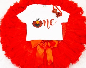 elmo birthday outfit girl