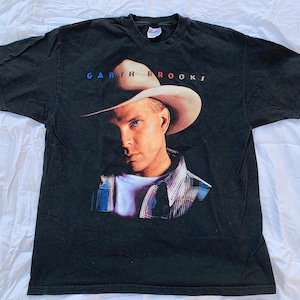 Vintage Garth Brooks 1998 Concert Tour Shirt from Blue Rose Inc. Hanes 90s Country Music Band T-Shirt Tee