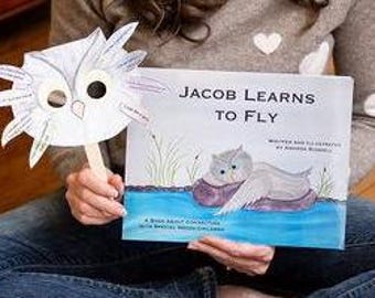 Jacob Learns to Fly with Owl Mask Art Project