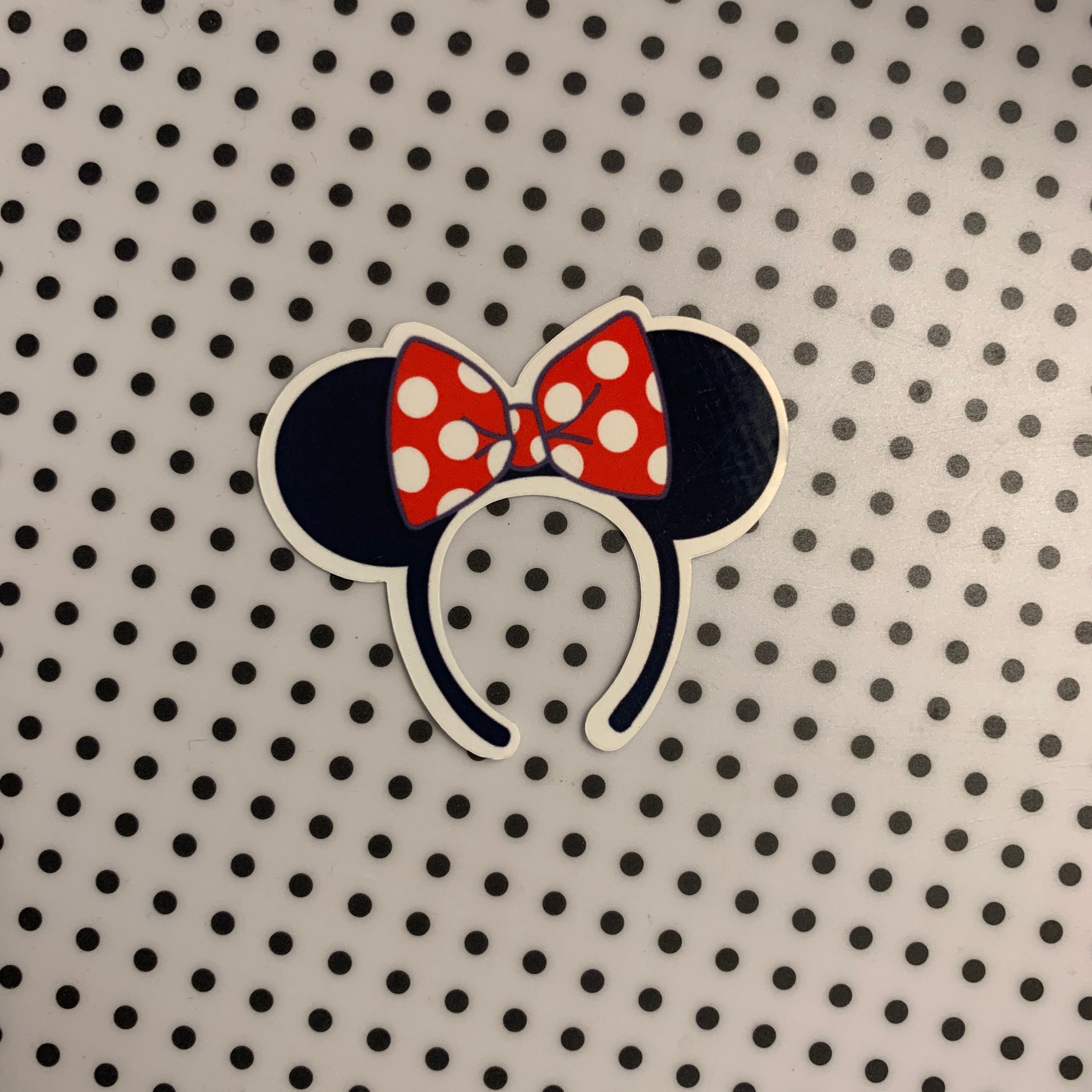 Discover Minnie Ears Sticker, Minnie headband, Minnie Ears, Disney Ears Sticker, Disney treats sticker