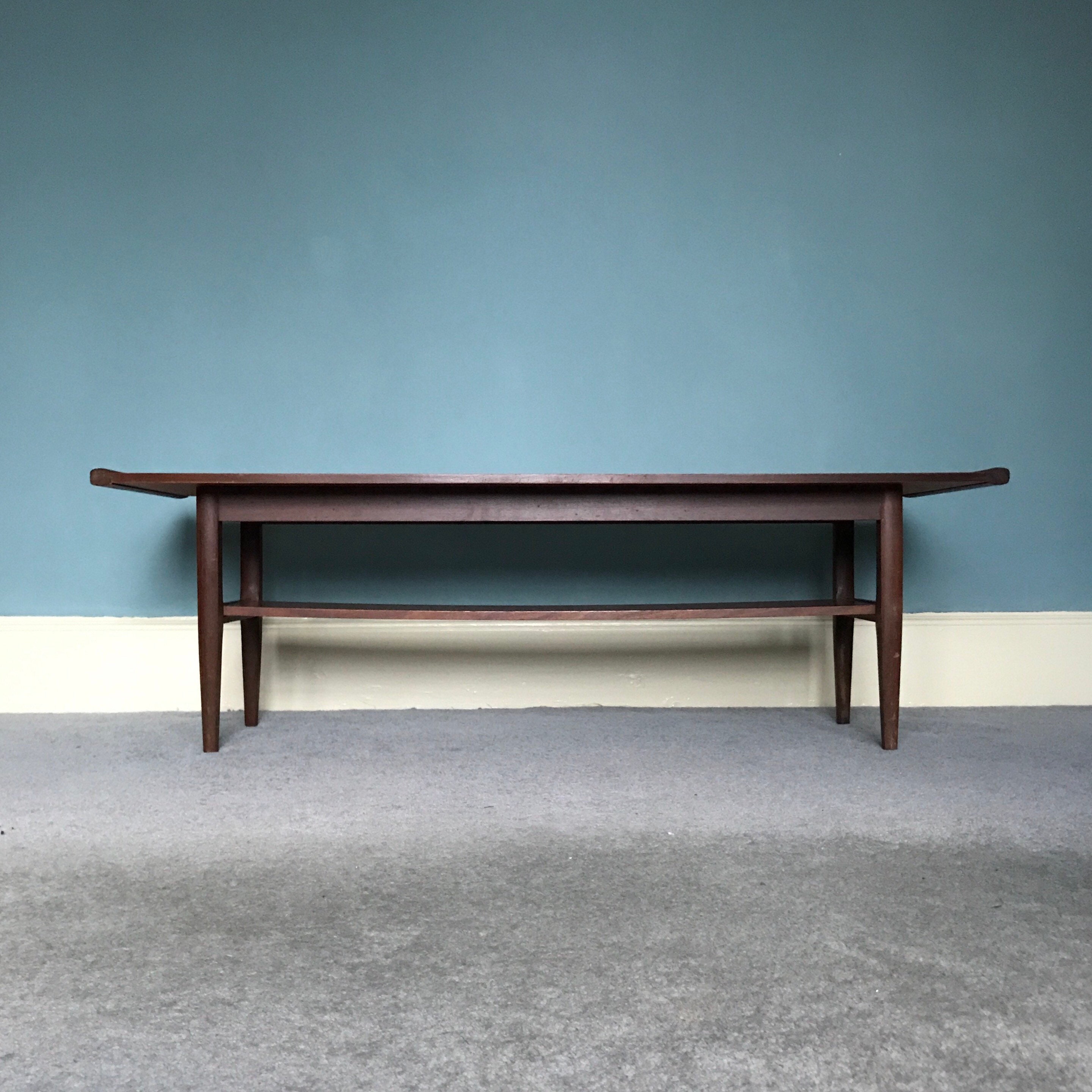 Myer Mid Century Teak Coffee Table Etsy