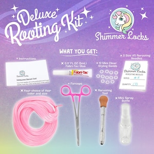 Rerooting Rehairing Tool Kit for Customising Doll Hair – Kins Wonders