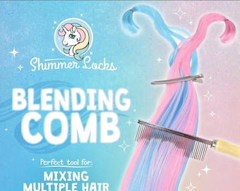 Doll Hair Blending Comb - for Integrity, My Little Pony, Rainbow High Dolls, Rerooting & Rehairing Blends