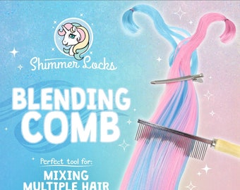 Doll Hair Blending Comb to Create Color Blends for Rerooting