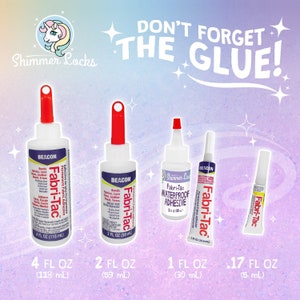 Fabri-Tac Glue - For Sealing Rerooted  Doll Hair, Integrity, My Little Pony, Rainbow High,