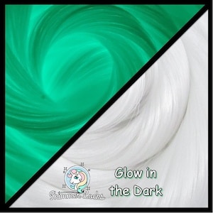 White Matte Glow in the Dark Doll Hair for Rerooting Custom Fashion Dolls, 38-Inch