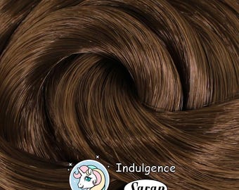 Indulgence Brunette Brown Saran Doll Hair for Rerooting Custom Dolls, 38-Inch
