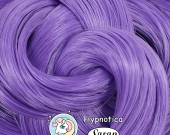 Hypnotica Purple Saran Doll Hair for Rerooting Custom Fashion Dolls, 38-Inch