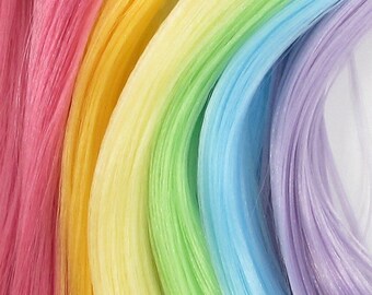 Rainbow Hair Doll Etsy