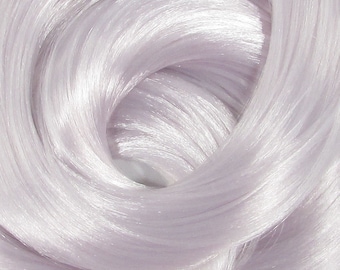 Lunaria Pale Lavender Nylon Doll Hair for Rerooting Custom Fashion Dolls, 38-Inch