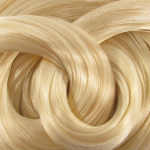 Burlesque Blonde Nylon Doll Hair for Rerooting Custom Fashion Dolls, 38-Inch