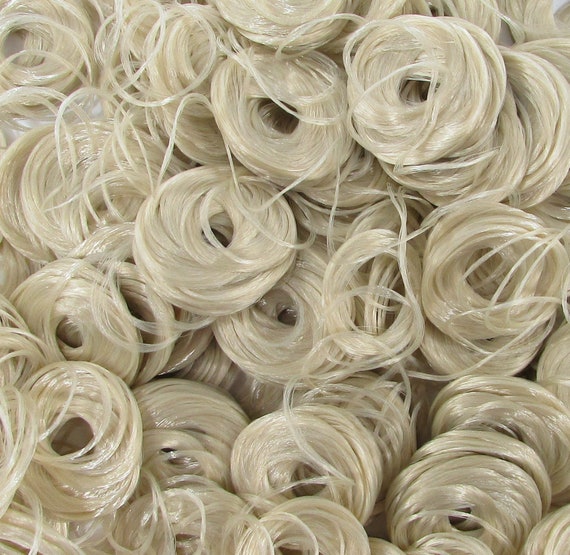 Ash Blonde 2-Shade Curly Nylon Doll Hair for Rerooting Custom Fashion  Dolls, 5mm 20mm