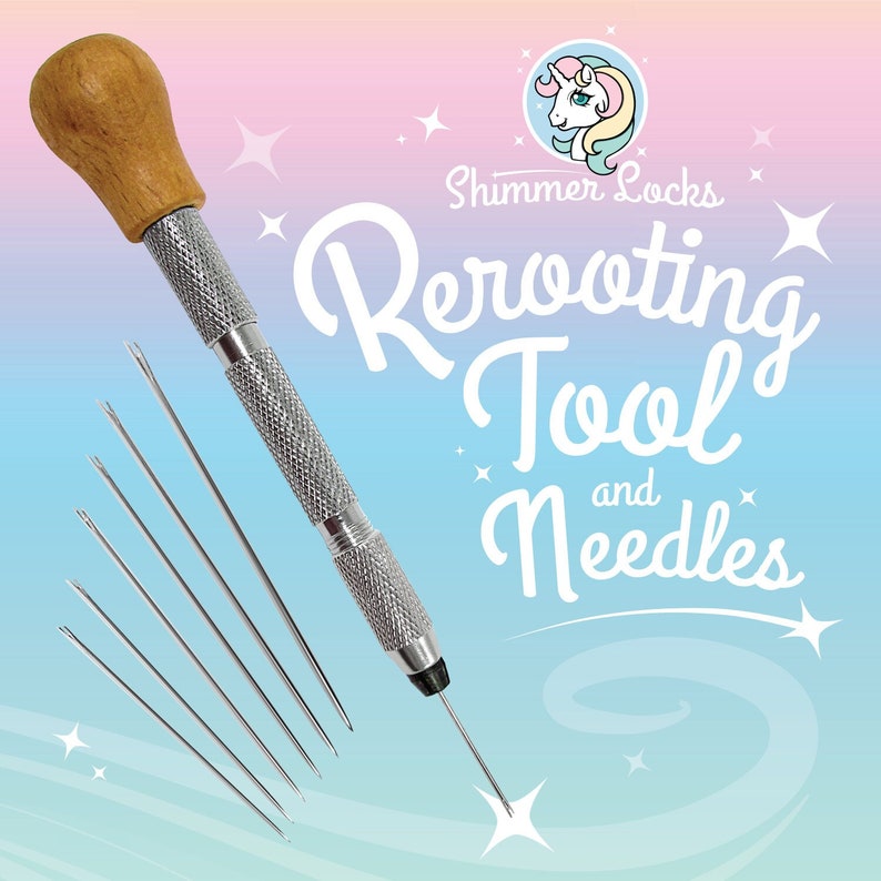 Doll Hair Rerooting Tool with Needles - Rehairing Kit for Custom Dolls, Barbie, My Little Pony, Monster High 
