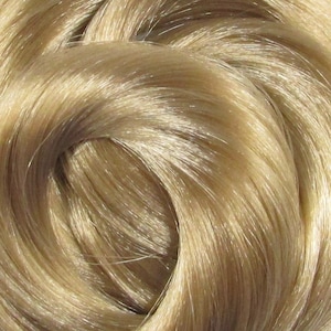 Sandstorm Blonde Nylon Doll Hair for Rerooting Custom Fashion Dolls, 38-Inch