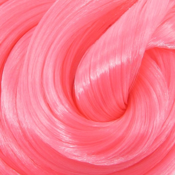 Posey Pink Nylon Doll Hair for Rerooting Custom Fashion Dolls, 38-Inch
