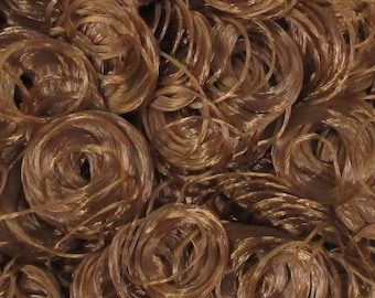 Toffee Brown Curly Nylon Doll Hair for Rerooting Custom Fashion Dolls, 5mm 10mm 20mm