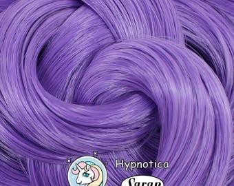 Hypnotica Purple Saran Doll Hair for Rerooting Custom Fashion Dolls, 38-Inch