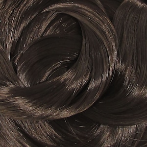 Bittersweet Dark Brown Nylon Doll Hair for Rerooting Custom Fashion Dolls, 38-Inch