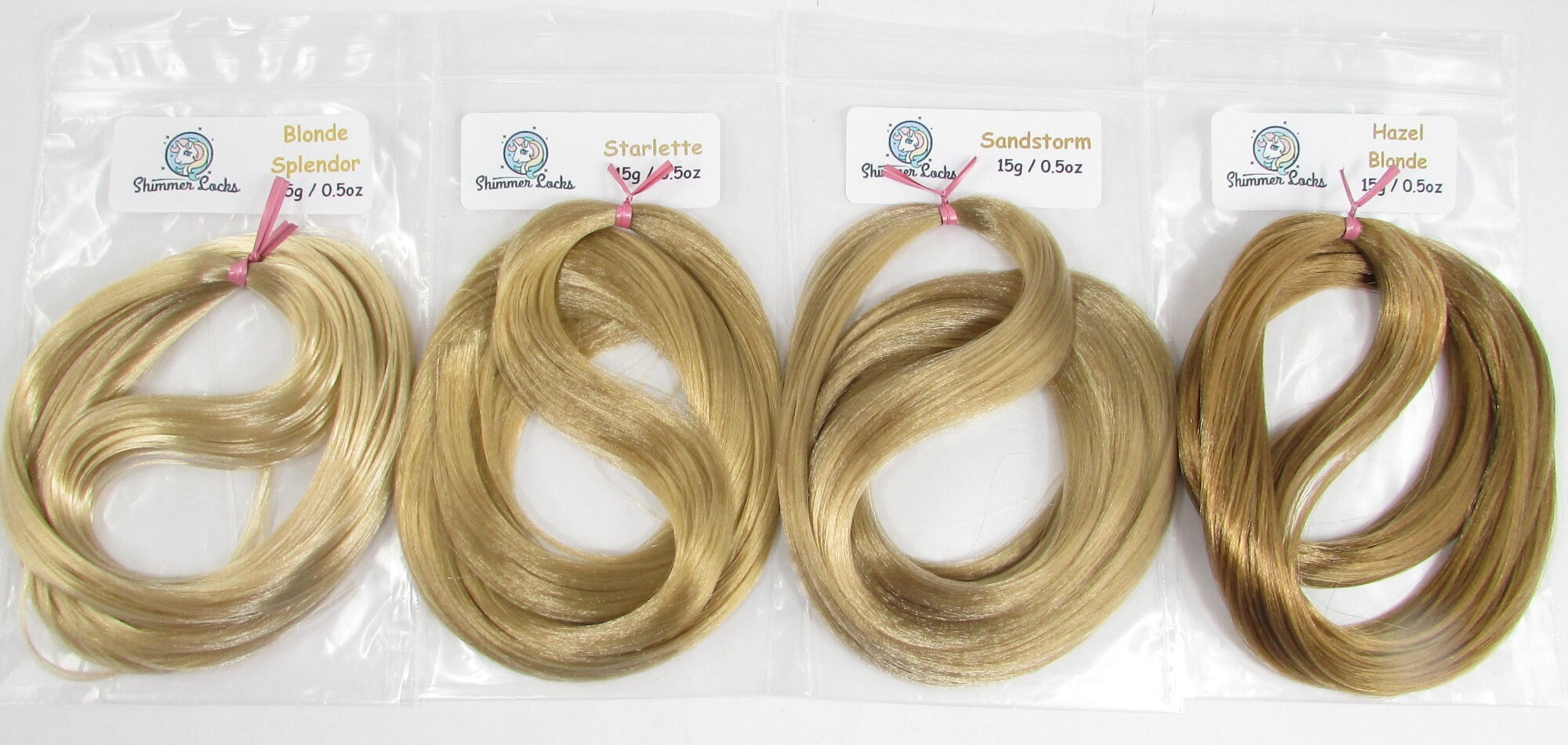 onderhoud Messing bevolking Nylon Doll Hair Hazel Blonde Rerooting Custom Dolls - Etsy België