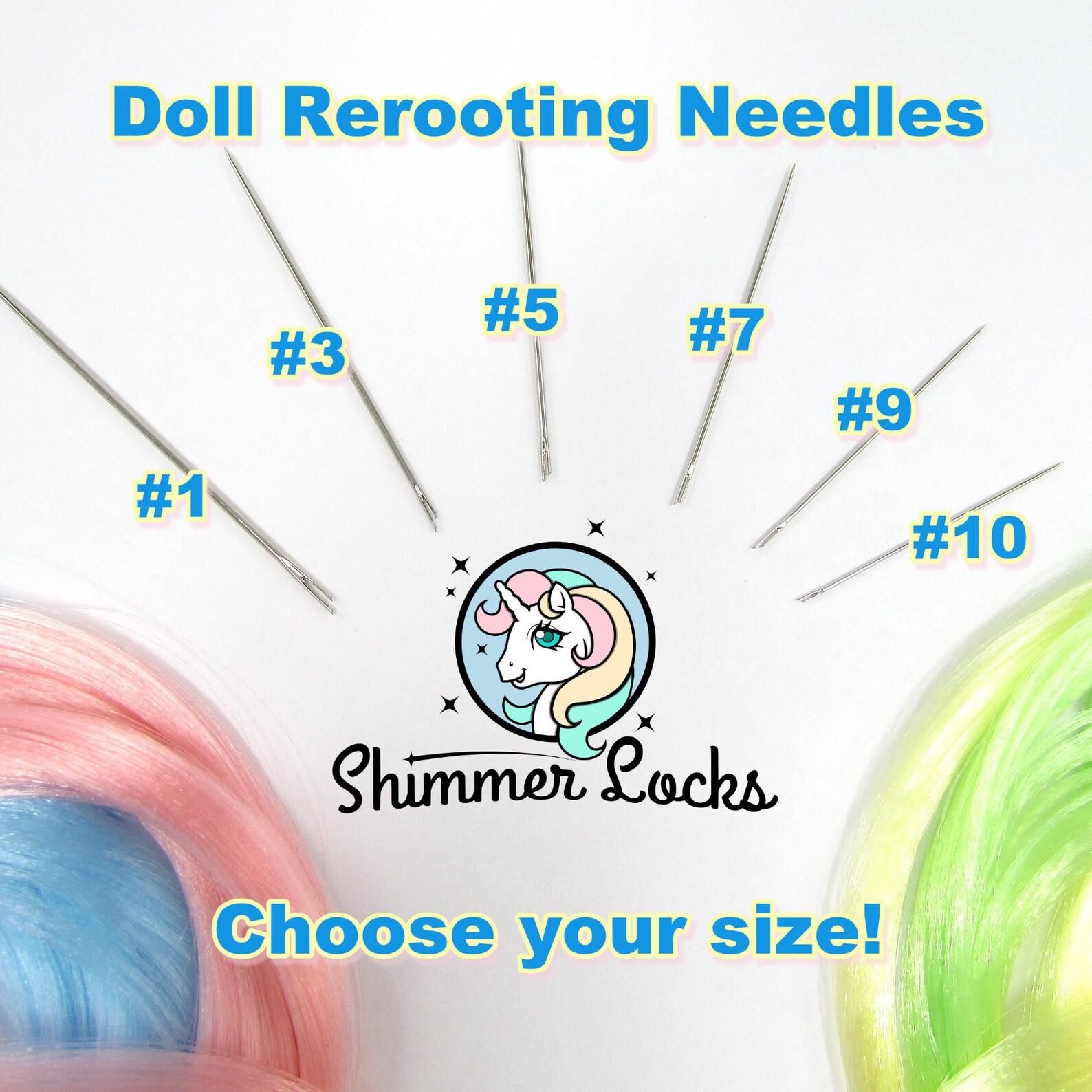 Rerooting Needles Choose Size 4 Pack for Doll Rehairing Etsy